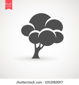 Tree icon vector illustration in trendy flat style isolated on white background. Tree symbol for your web site design, logo, app, UI. Vector illustration, EPS10 .