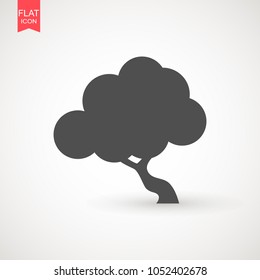 Tree icon vector illustration in trendy flat style isolated on white background. Tree symbol for your web site design, logo, app, UI. Vector illustration, EPS10 .
