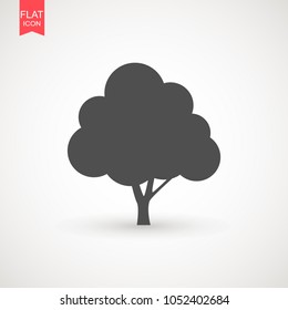 Tree icon vector illustration in trendy flat style isolated on white background. Tree symbol for your web site design, logo, app, UI. Vector illustration, EPS10 .