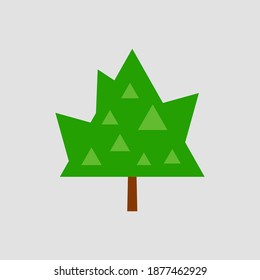 Tree icon vector illustration in white background