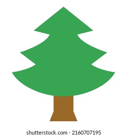 Tree Icon Vector Illustration, Wood, Nature