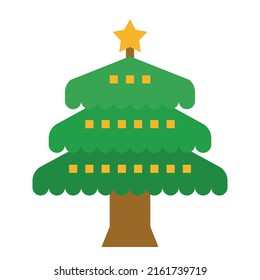 Tree Icon Vector Illustration, Wood, 