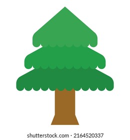 Ilustración vectorial de iconos de árbol, madera, naturaleza