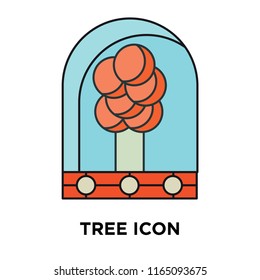 Tree icon vector isolated on white background, Tree transparent sign , technology symbols