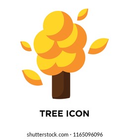 Tree icon vector isolated on white background, Tree transparent sign , colorful symbols