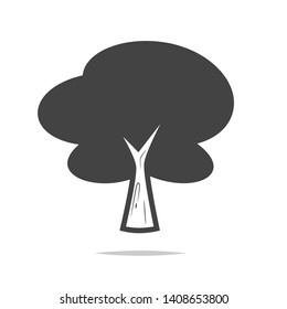 Tree icon vector isolated transparent