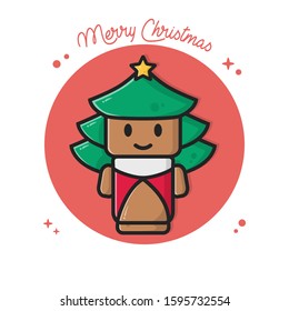 Tree icon. vector Merry Christmas conceptual.