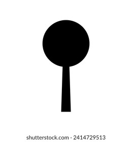 Vector de icono de árbol. Signo de ilustración de la naturaleza. símbolo verde.