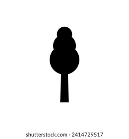 Tree icon vector. Nature illustration sign. green symbol.