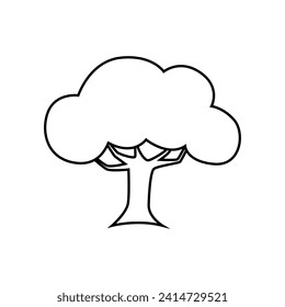Tree icon vector. Nature illustration sign. green symbol.