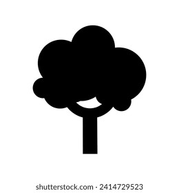 Vector de icono de árbol. Signo de ilustración de la naturaleza. símbolo verde.