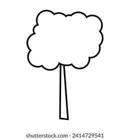 Tree icon vector. Nature illustration sign. green symbol.