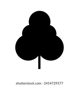 Tree icon vector. Nature illustration sign. green symbol.