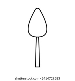 Vector de icono de árbol. Signo de ilustración de la naturaleza. símbolo verde.