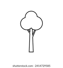 Tree icon vector. Nature illustration sign. green symbol.