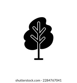 símbolo de naturaleza vectorial de icono de árbol