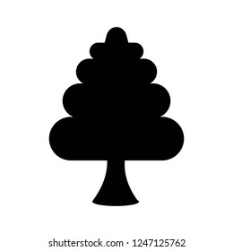 tree icon vector on white background