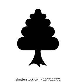 tree icon vector on white background