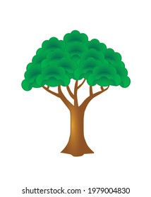 tree icon. vector tree icon on white background.