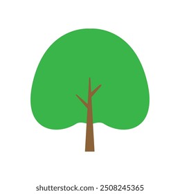 Tree icon vector. Plant illustration sign. Garden symbol or logo.