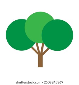 Tree icon vector. Plant illustration sign. Garden symbol or logo.