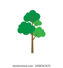 Tree icon vector. Plant illustration sign. Garden symbol or logo.