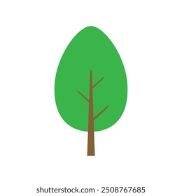 Tree icon vector. Plant illustration sign. Garden symbol or logo.