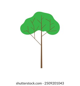 Tree icon vector. Plant illustration sign. Garden symbol or logo.