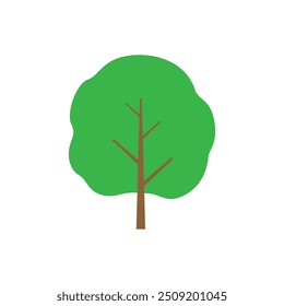 Vetor de ícone de árvore. Sinal de ilustração da planta. Símbolo ou logotipo do jardim.