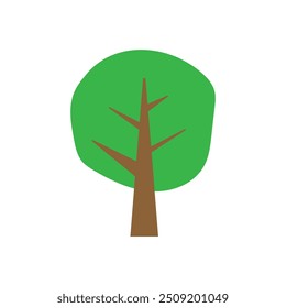 Vetor de ícone de árvore. Sinal de ilustração da planta. Símbolo ou logotipo do jardim.