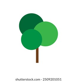 Tree icon vector. Plant illustration sign. Garden symbol or logo.