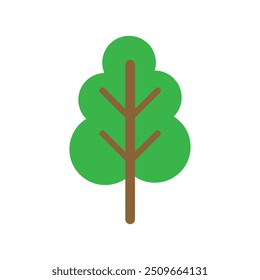 Tree icon vector. Plant illustration sign. Garden symbol or logo.