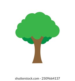 Vetor de ícone de árvore. Sinal de ilustração da planta. Símbolo ou logotipo do jardim.