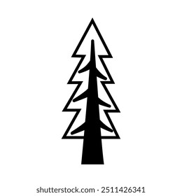 Vetor de ícone de árvore. Sinal de ilustração da planta. Símbolo ou logotipo do jardim.