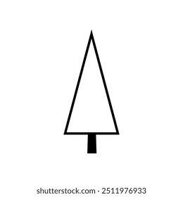 Tree icon vector. Plant illustration sign. Garden symbol or logo.