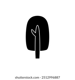 Tree icon vector. Plant illustration sign. Garden symbol or logo.