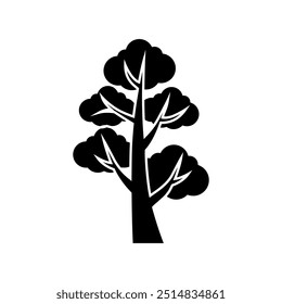 Tree icon vector. Plant illustration sign. Garden symbol or logo.