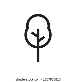 Tree icon vector. Plant icon symbol illustration
