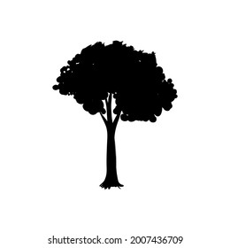 Tree icon vector png isolated on white background. Tree icon eps 10 vector.