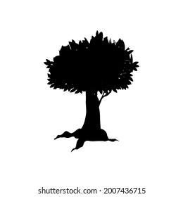 Tree icon vector png isolated on white background. Tree icon eps 10 vector.