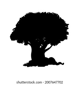 Tree icon vector png isolated on white background. Tree icon eps 10 vector.