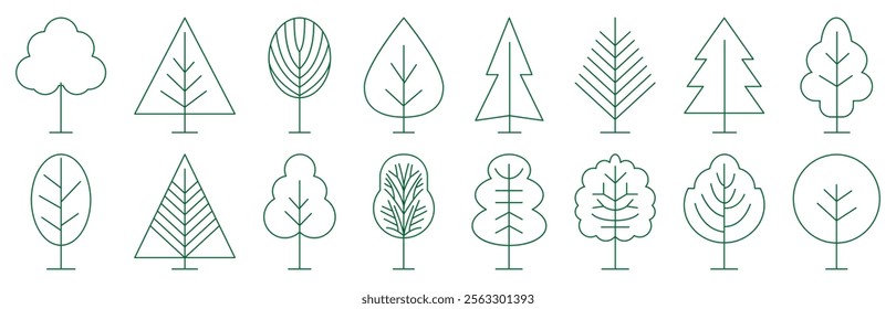 Tree icon. Tree vector set