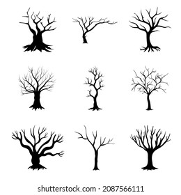 Tree icon vector set. Forest illustration sign collection. Tree symbol or logo.