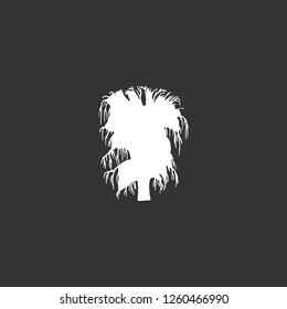 tree icon vector. tree sign on black background. tree icon for web and app