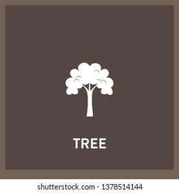 tree icon vector. tree sign on white background. tree icon for web and app