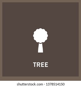 tree icon vector. tree sign on white background. tree icon for web and app
