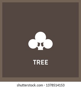 tree icon vector. tree sign on white background. tree icon for web and app