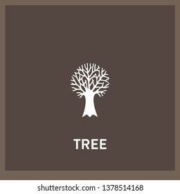 tree icon vector. tree sign on white background. tree icon for web and app