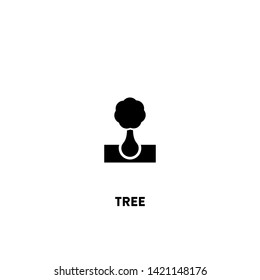 tree icon vector. tree sign on white background. tree icon for web and app