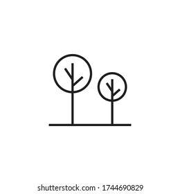 tree icon vector sign symbol isolated